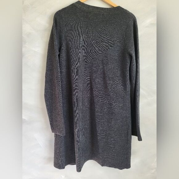 Ellen Tracey Merino Wool Blend Cardigan Size XL Gray - Picture 7 of 10